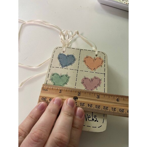 Handmade Prayer Quote‎ Wood Sign with Hearts and Tie String - Picture 8 of 8